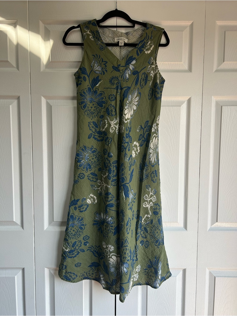 Coldwater Creek Floral Cotton Midi Dress